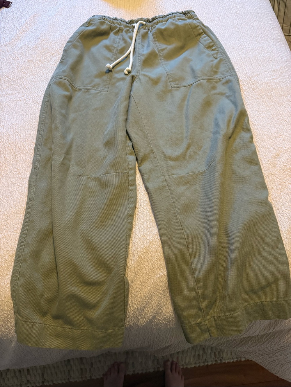 Old Navy Olive Green Mid-Rise Straight Pants